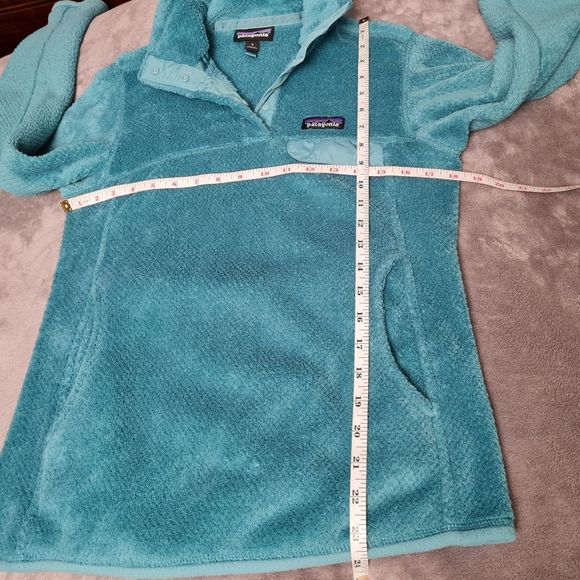 Patagonia Re-tool Snap-T Fleece Pullover Teal Green Women's Size S - Picture 16 of 16